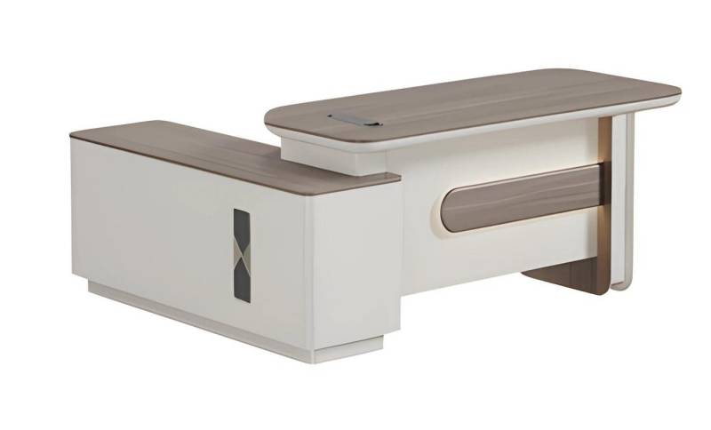 JVmoebel Eckschreibtisch Chef Büro Eckschreibtisch Möbel Tisch modern robust Arbeitsplatz, Made in Europe von JVmoebel