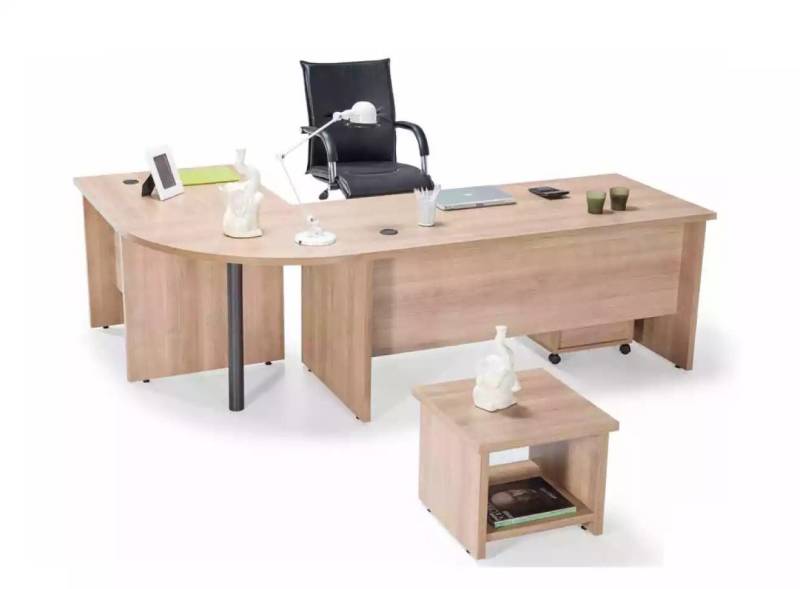 JVmoebel Eckschreibtisch Design-Kommode für Büro, Praxis und Kanzlei-Einrichtung (3-St., Eckschreibtisch/Kommode/Couchtisch), Made in Europa von JVmoebel