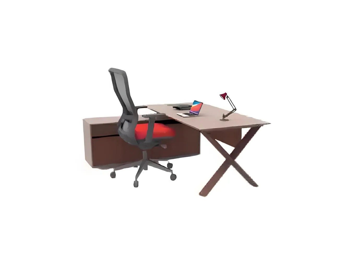 JVmoebel Eckschreibtisch Designer Eckschreibtisch aus Holz für das Büro - Cheftisch (1-St., 1x nur Schreibtisch), Made in Europa von JVmoebel