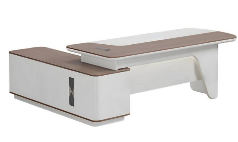 JVmoebel Eckschreibtisch Eckschreibtisch Büro Möbel Chef Tisch Holz robust 260x200, Made in Europe von JVmoebel