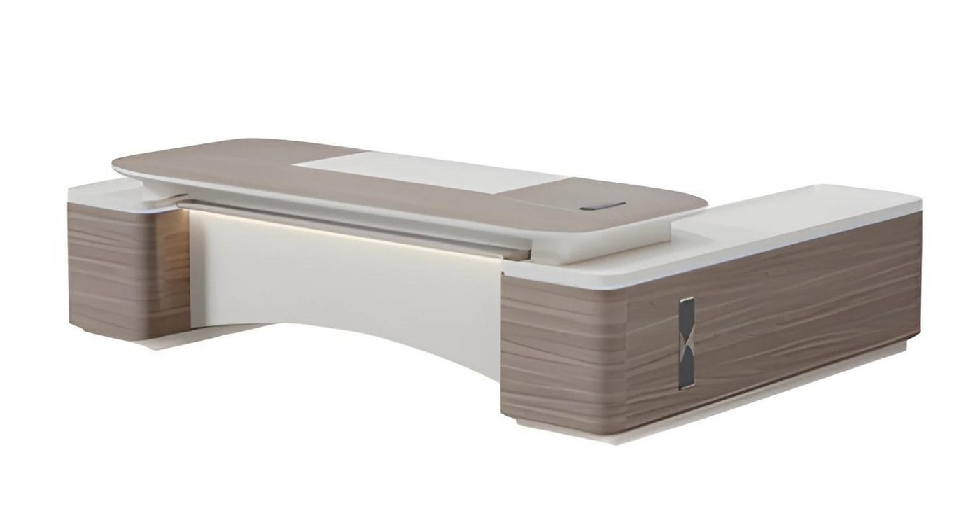 JVmoebel Eckschreibtisch Eckschreibtisch Büro Möbel Tisch Chef modern Holz Arbeitszimmer, Made in Europe von JVmoebel