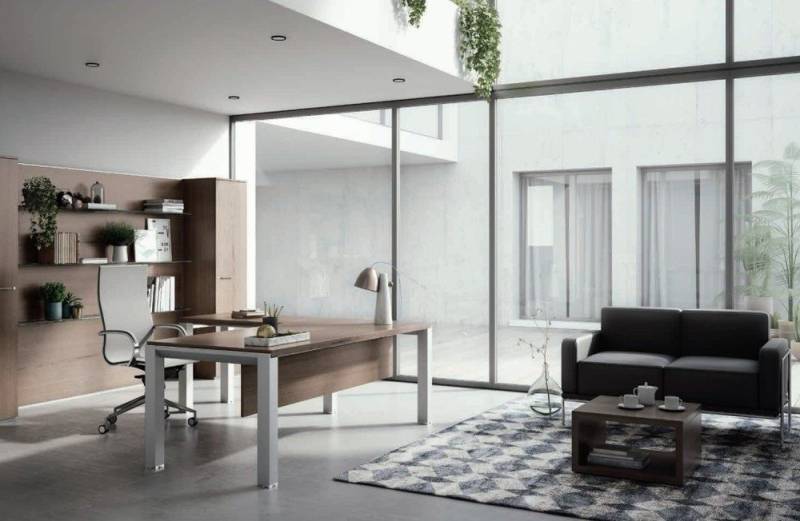 JVmoebel Eckschreibtisch Eckschreibtisch Frezza Braun - Bürotisch Computertisch für das Büro, Made in Europa von JVmoebel