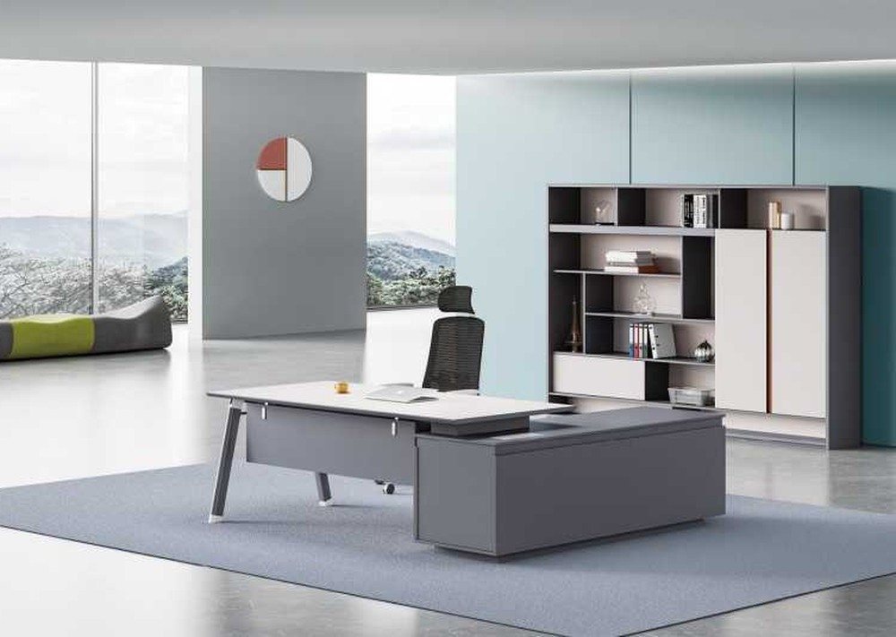 JVmoebel Eckschreibtisch Eckschreibtisch und Computerarbeitsplatz für Ihr Büro (1-St., 1x nur Schreibtisch), Made in Europa von JVmoebel