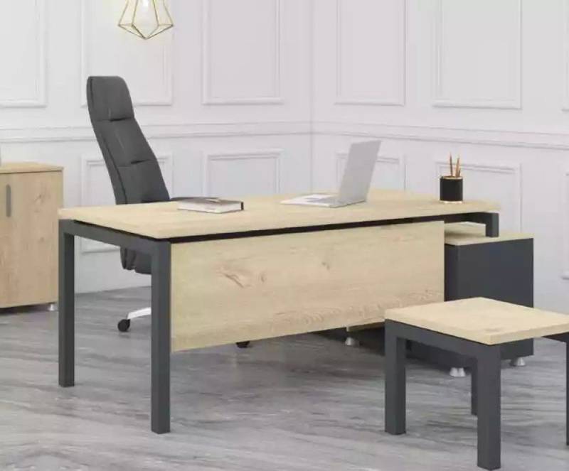 JVmoebel Eckschreibtisch Ergonomischer Büro Schreibtisch Chefbüro Möbel Tisch (1-St), Made in Europa von JVmoebel