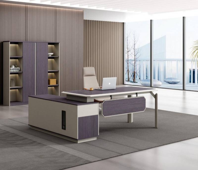 JVmoebel Eckschreibtisch Großer Eckschreibtisch Home Office Möbel Chef Tisch Schreibtisch für (Eckschreibtisch), Made in Europa von JVmoebel