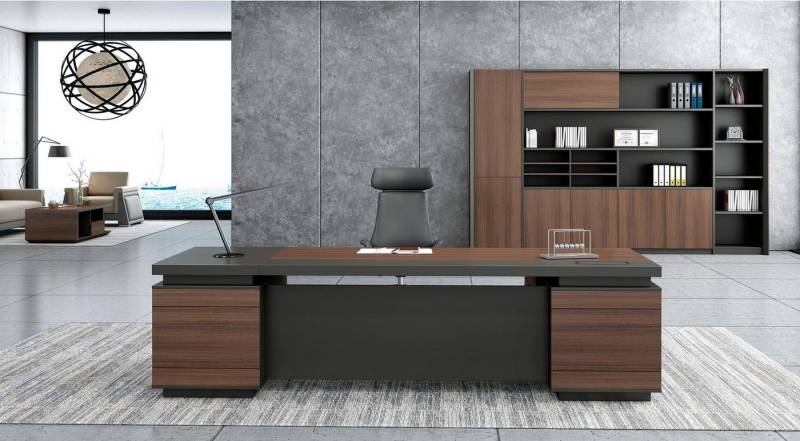 JVmoebel Eckschreibtisch Kabelkanal Home Office Tisch groß Chef Tische Schreibtisch Möbel, Made in Europa JVmoebel Eckschreibtisch Kabelkanal Home Office Tisch groß Chef Tische Schreibtisch Möbel, Made in Europa von JVmoebel