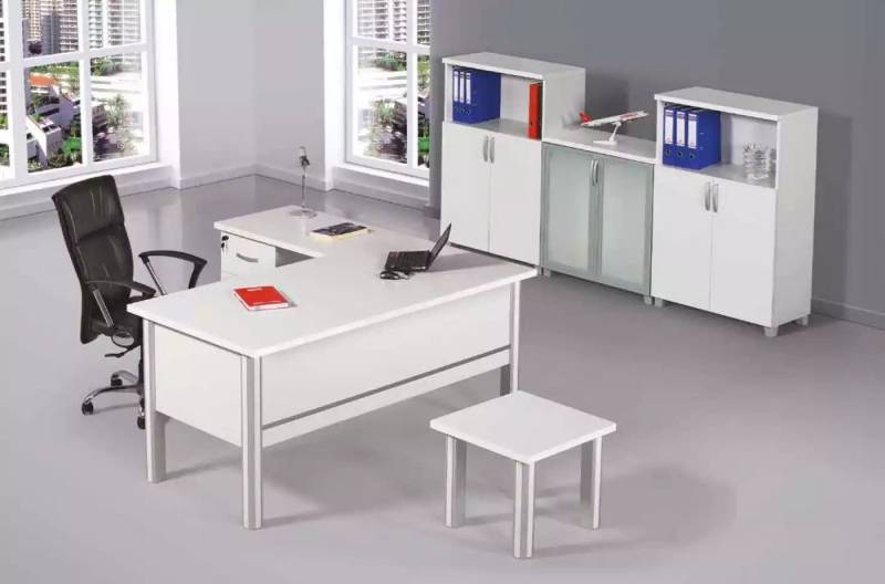 JVmoebel Eckschreibtisch Moderne Büromöbel: Tisch, Couchtisch & Aktenschrank für Kanzleien (Chefschreibtisch), Made in Europa von JVmoebel