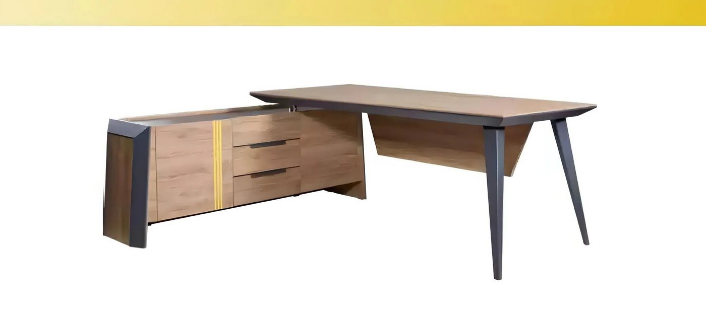 JVmoebel Eckschreibtisch Moderner Eckschreibtisch aus Holz für das Büro - Stilvolle Möbel (1-St., 1x nur Schreibtisch), Made in Europa von JVmoebel