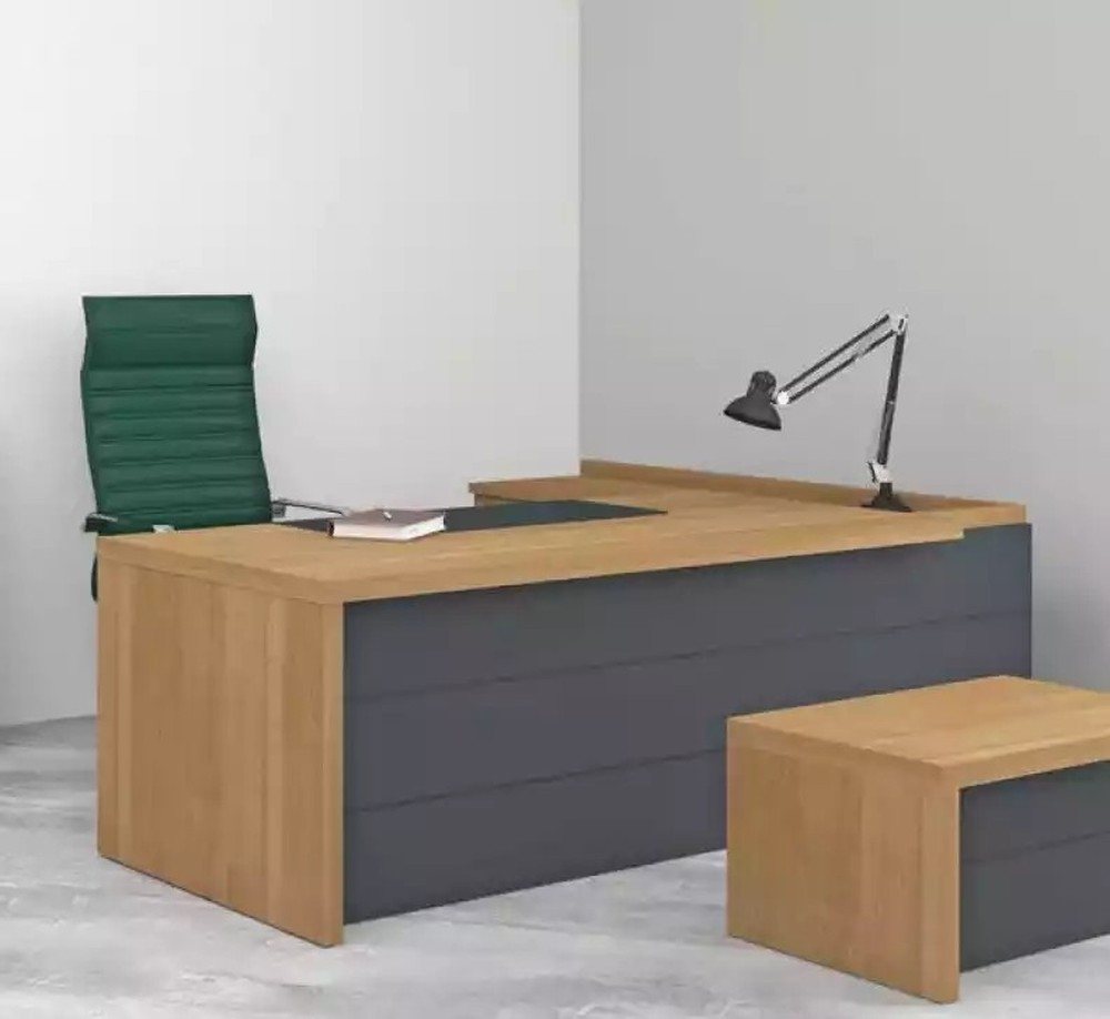 JVmoebel Eckschreibtisch Moderner Eckschreibtisch für das Büro - Chefstil (1-St., Eckschreibtisch), Made in Europa von JVmoebel