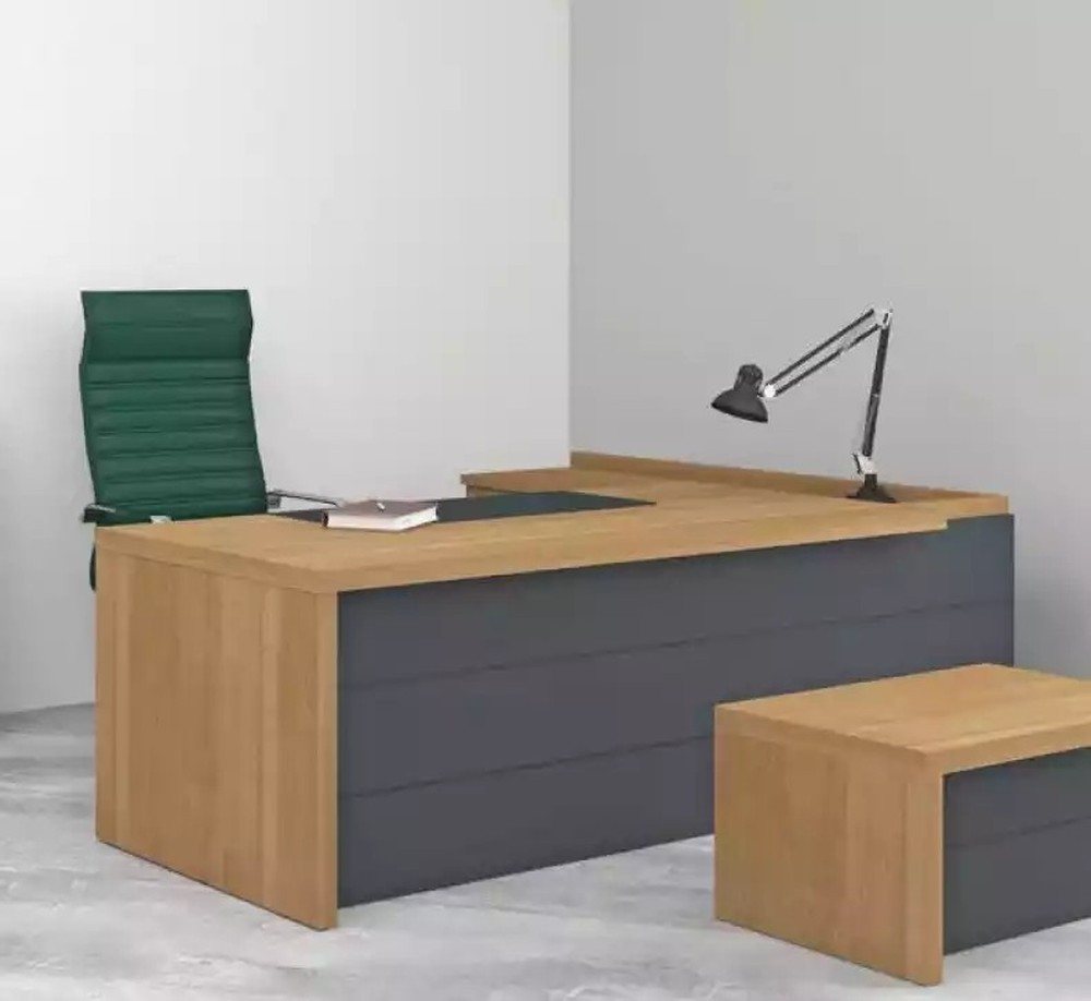 JVmoebel Eckschreibtisch Moderner Eckschreibtisch für das Büro - Chefstil (1-St., Eckschreibtisch), Made in Europa von JVmoebel