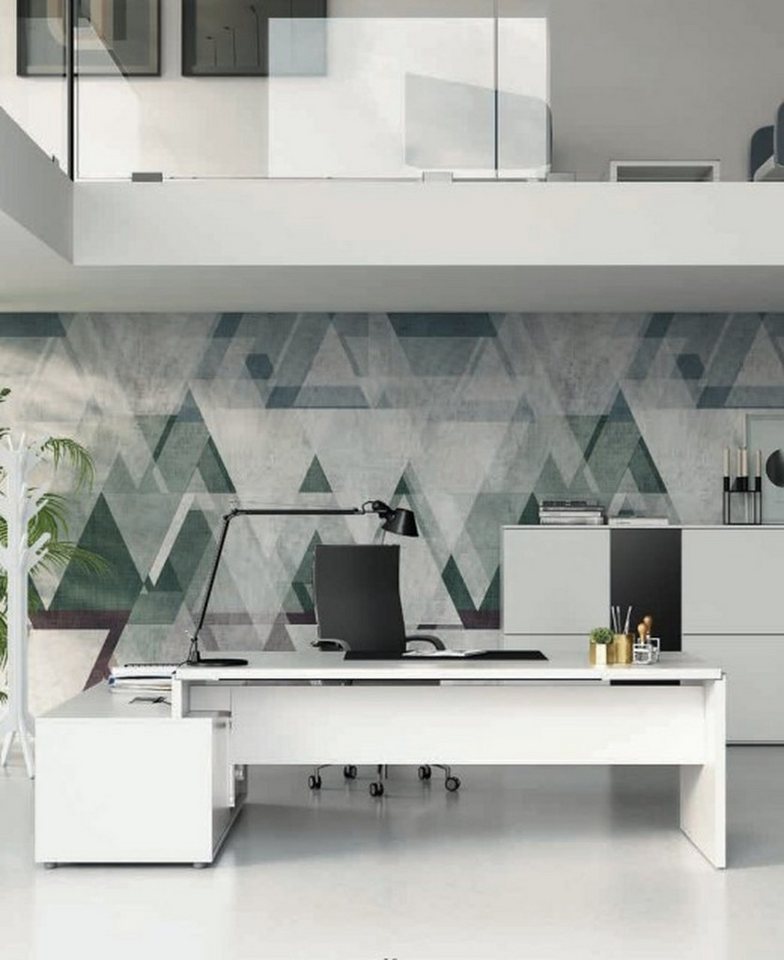 JVmoebel Eckschreibtisch Moderner Schreibtisch für Büro und Homeoffice in Weiß, Made in Europa von JVmoebel