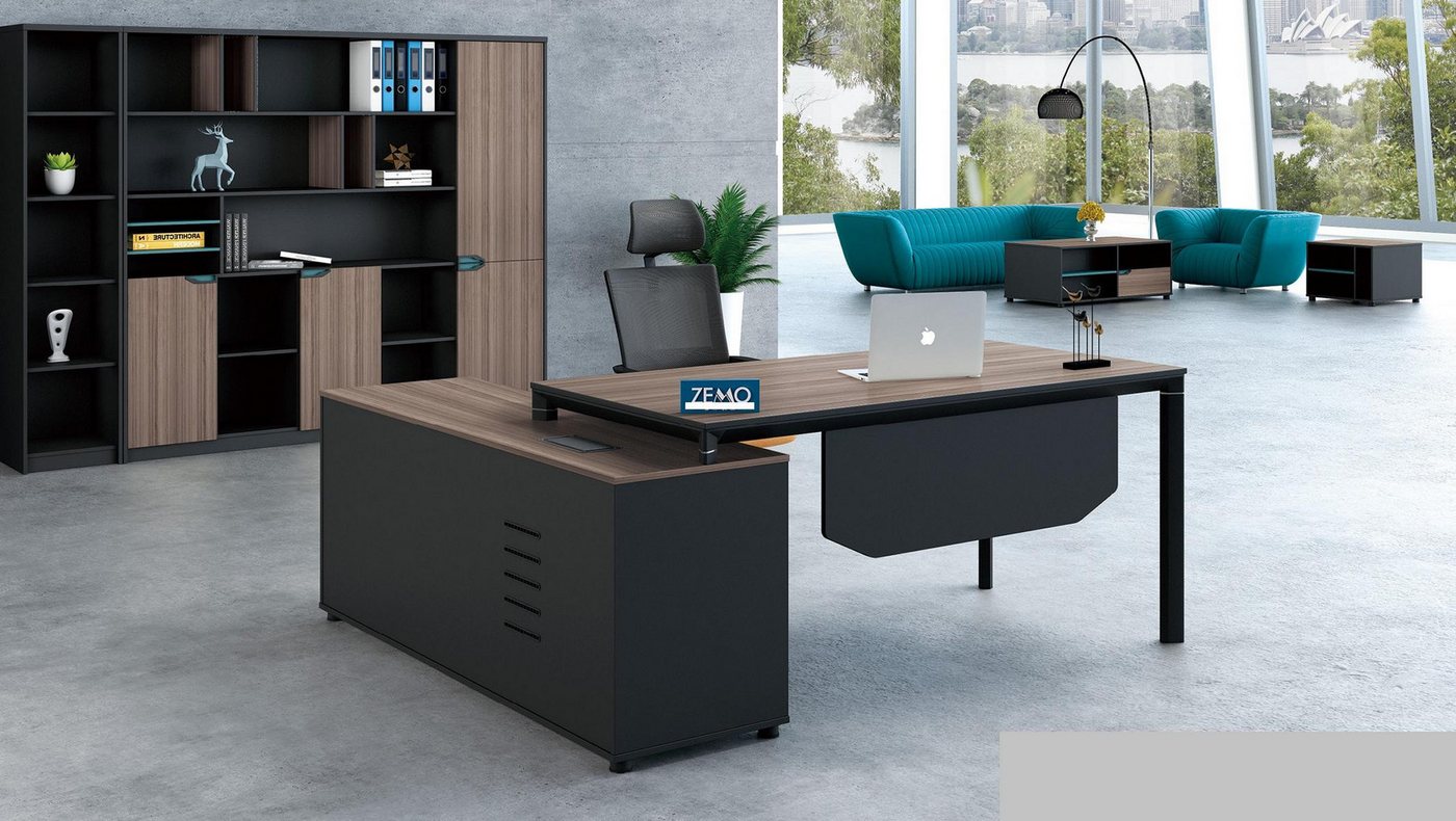 JVmoebel Eckschreibtisch Schreibtisch mit Regal für das Home Office - Büro Möbel, Made in Europa JVmoebel Eckschreibtisch Schreibtisch mit Regal für das Home Office - Büro Möbel, Made in Europa von JVmoebel