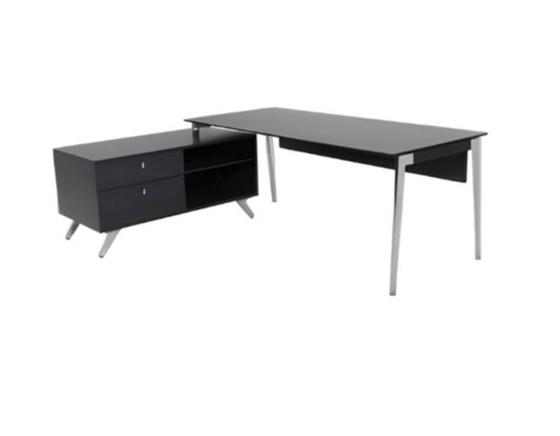 JVmoebel Eckschreibtisch Schreibtisch mit Sideboard Moderner Schreibtisch workstation (1-St., Eckschreibtisch), Made in Europa von JVmoebel