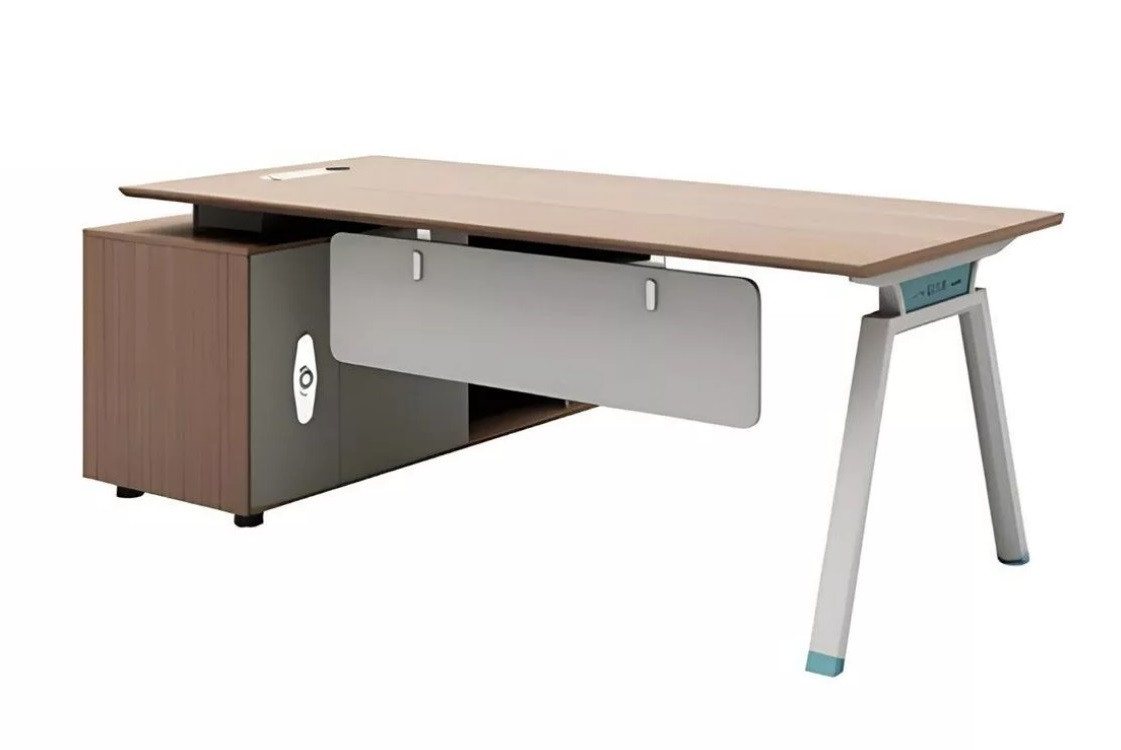 JVmoebel Eckschreibtisch Schreibtische Büroschrank Büro Einrichtung Schreibtisch Schrank (1-St., Schreibtisch), Made in Europa von JVmoebel