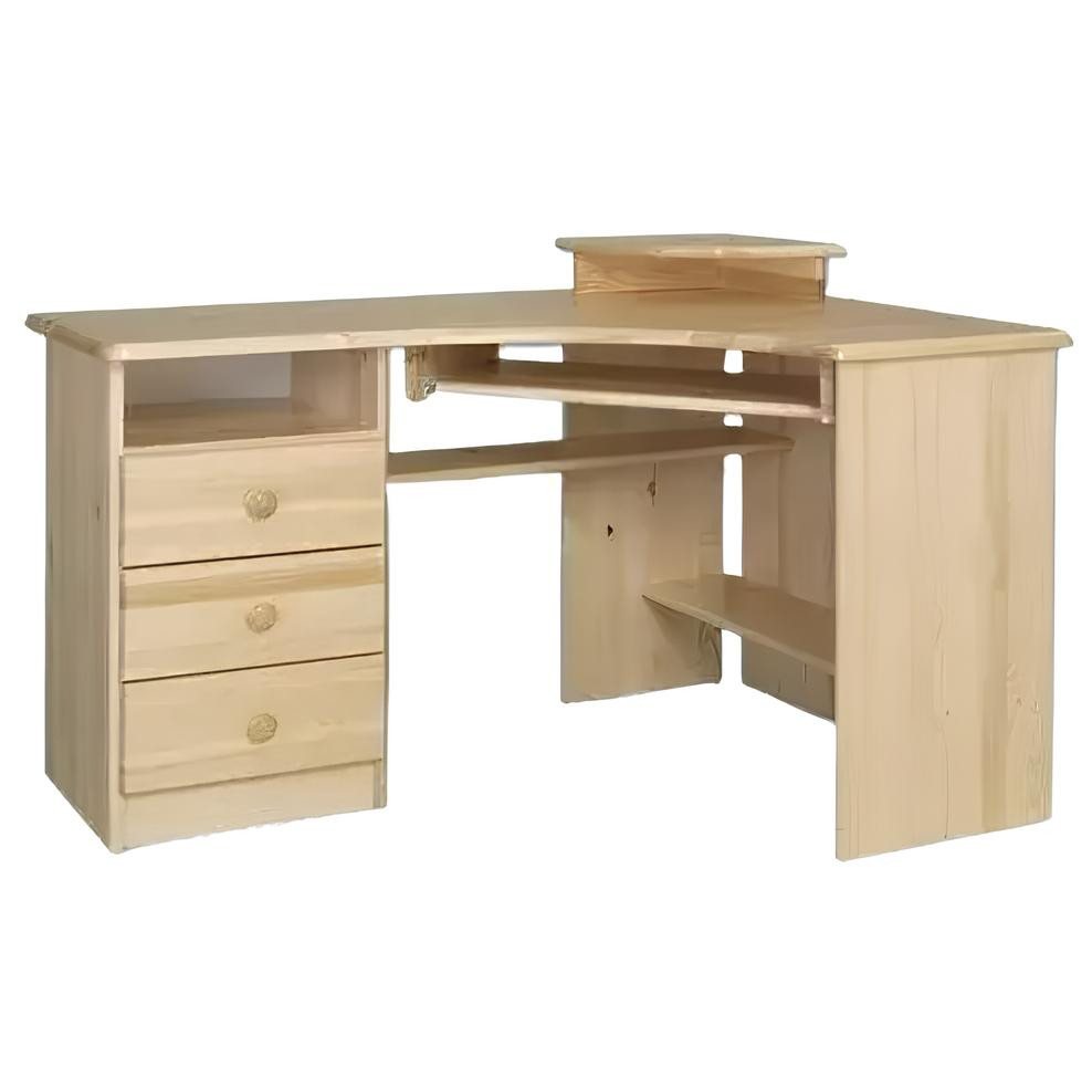 JVmoebel Eckschreibtisch Tisch Holz Schreibtisch Computer Schreibtisch Massiv Echtholz Sofort (1-St., Eckschreibtisch), Made in Europa von JVmoebel