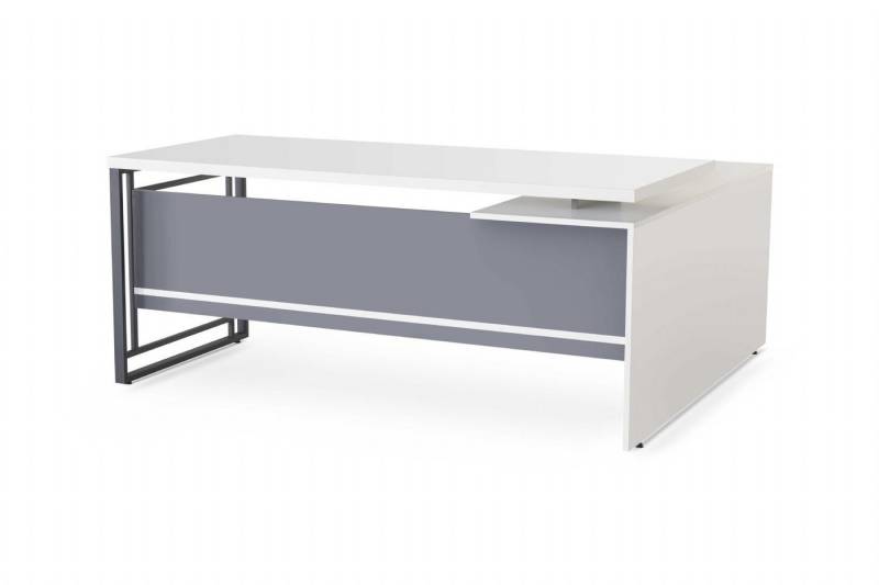 JVmoebel Eckschreibtisch Weißer Bürotisch Arbeitszimmer Holz L-Form Eckschreibtisch Laptoptisch (Bürotisch), Made in Europa von JVmoebel