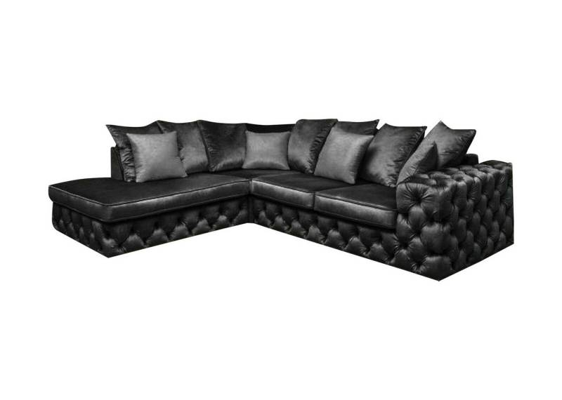 JVmoebel Ecksofa, Chesterfield L-Form Ecksofa Couch Polster Textil Garnitur Sofa von JVmoebel