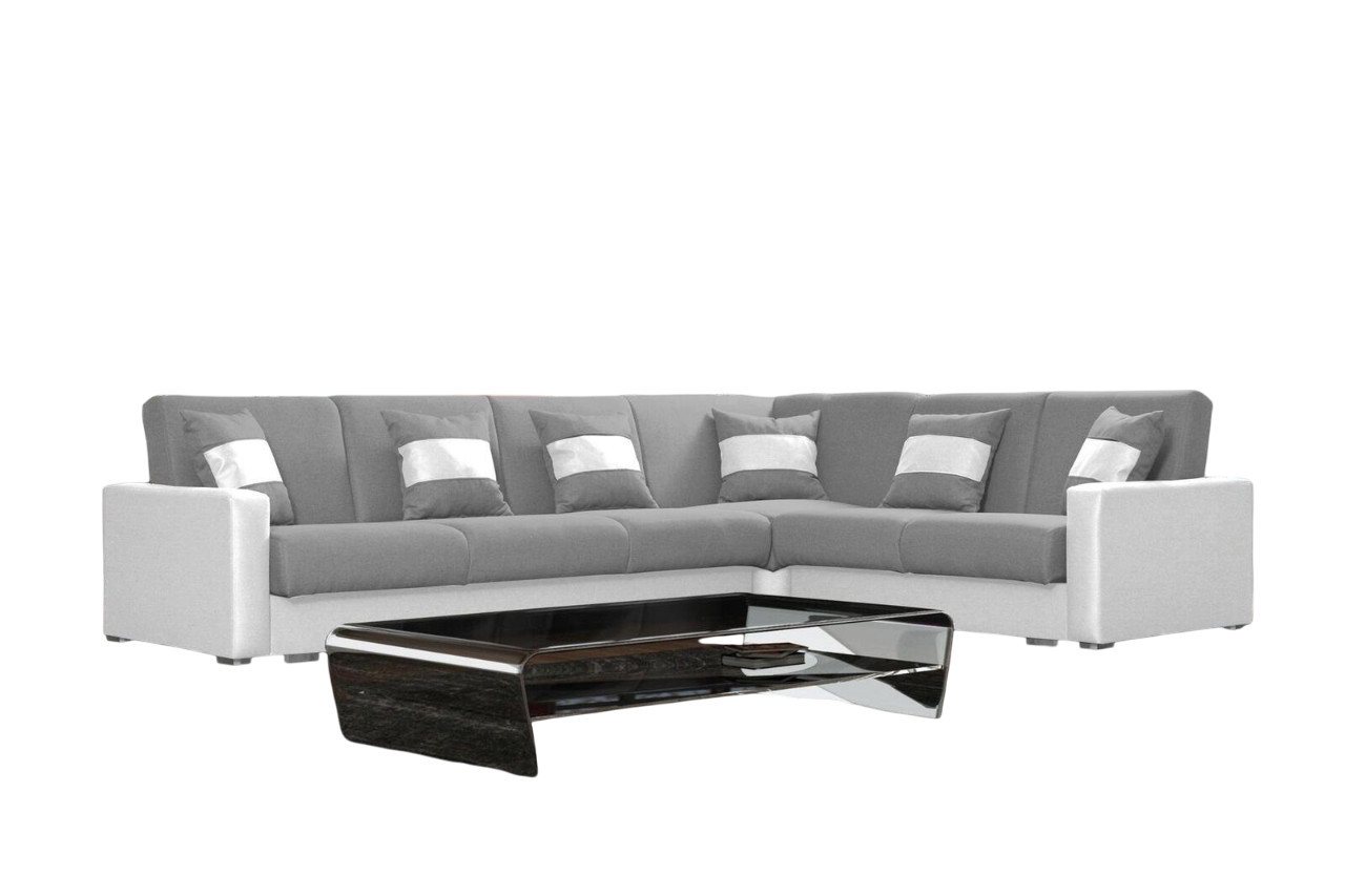 JVmoebel Ecksofa, Design Couch Lounge Sofas Textil Neu Sofa L-form Sofa Wohnlandschaft von JVmoebel