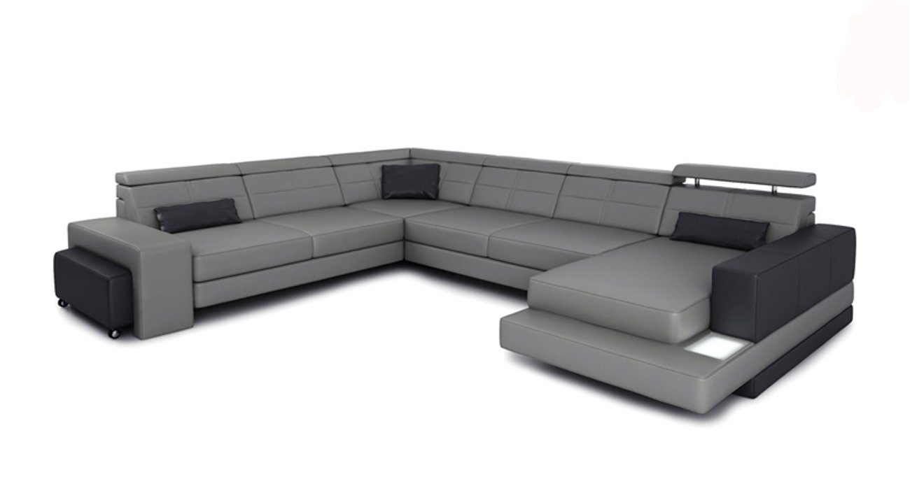 JVmoebel Ecksofa, Design Couch Luxus Couchen Leder Sofa Sitz Eck Garnitur Polster von JVmoebel
