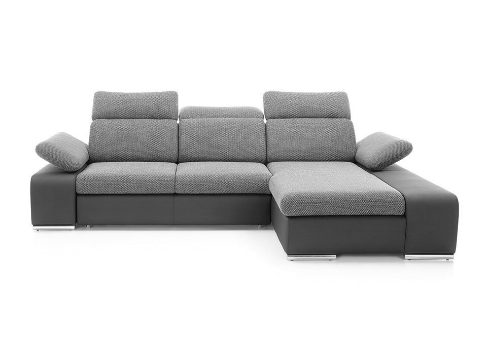 JVmoebel Ecksofa, Design Ecksofa Couch Leder Multifunktion Wohnlandschaft Textil von JVmoebel