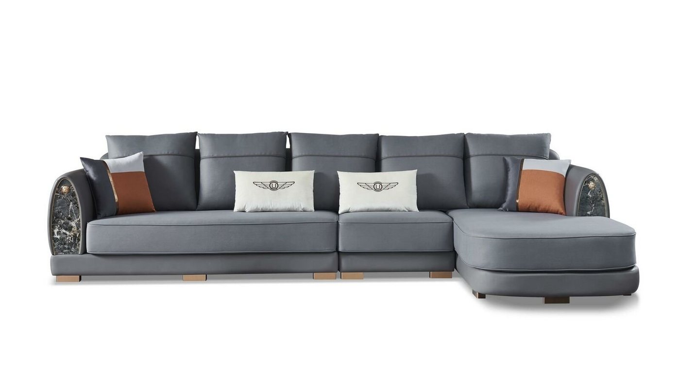 JVmoebel Ecksofa, Design Ecksofa Couch Polster Leder Eck Garnitur Sofa Sitz Ecke von JVmoebel