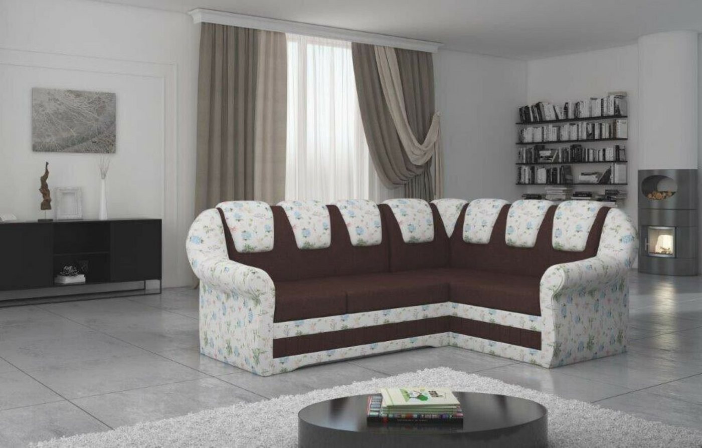 JVmoebel Ecksofa, Design Ecksofa Sofa Bettfunktion Couch Schlafsofa von JVmoebel