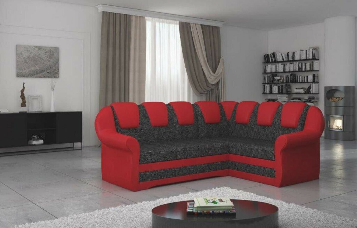 JVmoebel Ecksofa, Design Ecksofa Sofa Bettfunktion Couch Schlafsofa von JVmoebel