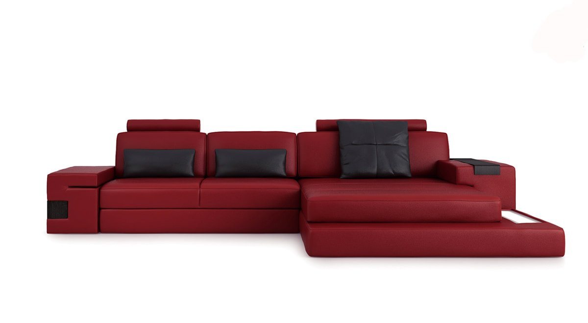 JVmoebel Ecksofa, Design Ecksofa Sofa Couch Polster Eckgarnitur Ledersofa Sofas Couch von JVmoebel