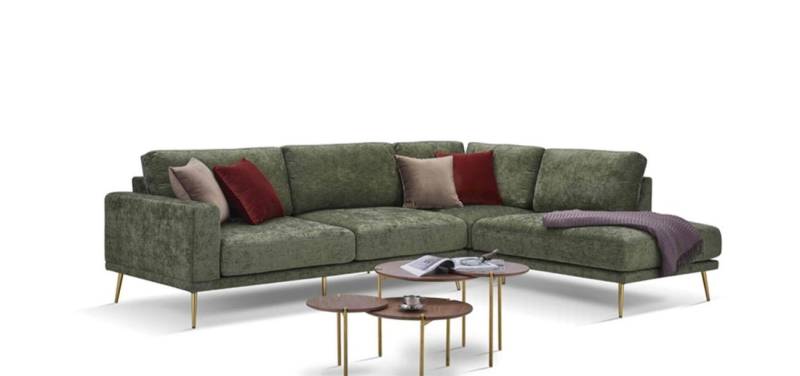 JVmoebel Ecksofa, Design Stoff L-Form Couch Wohnlandschaft Ecksofa Garnitur von JVmoebel