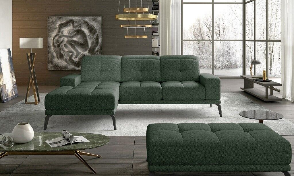 JVmoebel Ecksofa, Designer Sofa Couch Ecksofa Textil Polster Garnitur Wohnlandschaft von JVmoebel