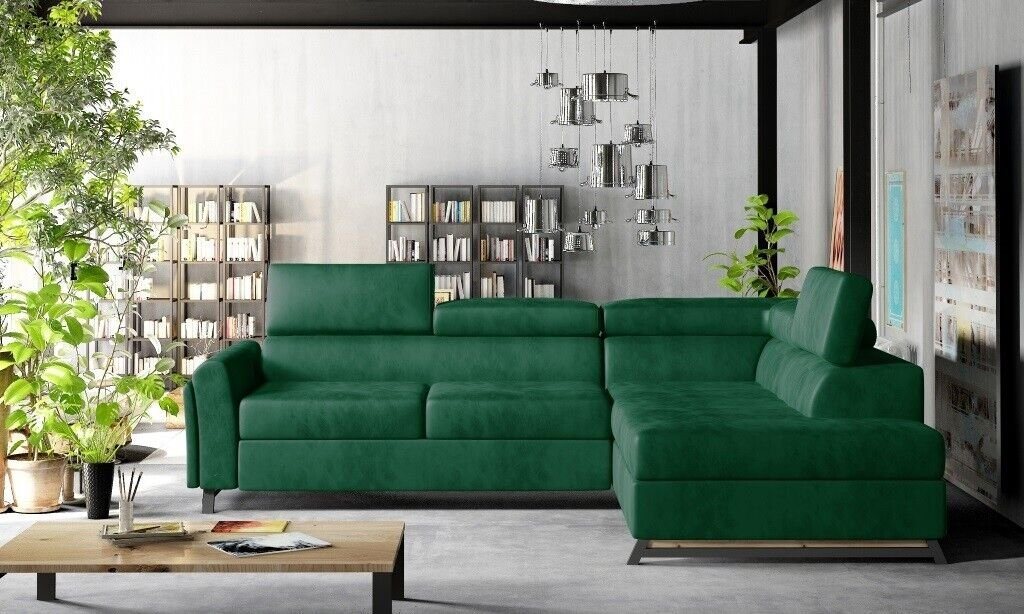 JVmoebel Ecksofa, Designer Sofa Couch Ecksofa Textil Polster Garnitur Wohnlandschaft von JVmoebel