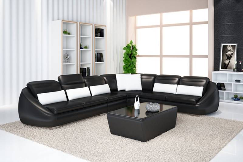 JVmoebel Ecksofa, Designer Sofa Couch Ecksofa mit Hocker Polster Garnitur von JVmoebel