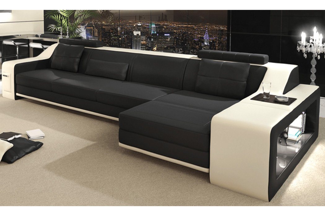 JVmoebel Ecksofa, Designer Sofa Couch Ecksofa mit Hocker Polster Garnitur von JVmoebel