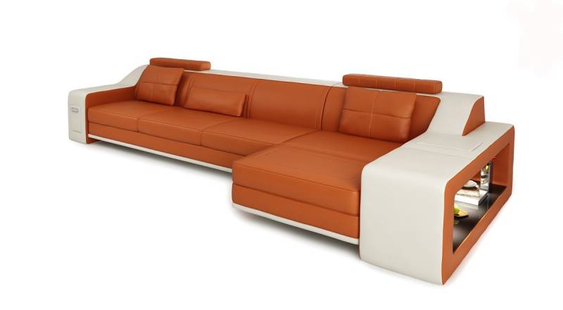 JVmoebel Ecksofa, Designer Sofa Couch Ecksofa mit Hocker Polster Garnitur von JVmoebel