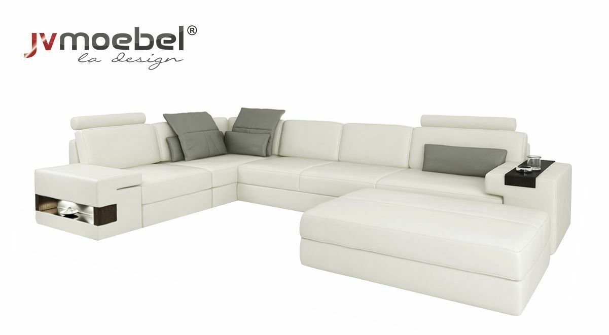 JVmoebel Ecksofa, Designer Sofa Couch Ecksofa mit Hocker Polster Garnitur von JVmoebel