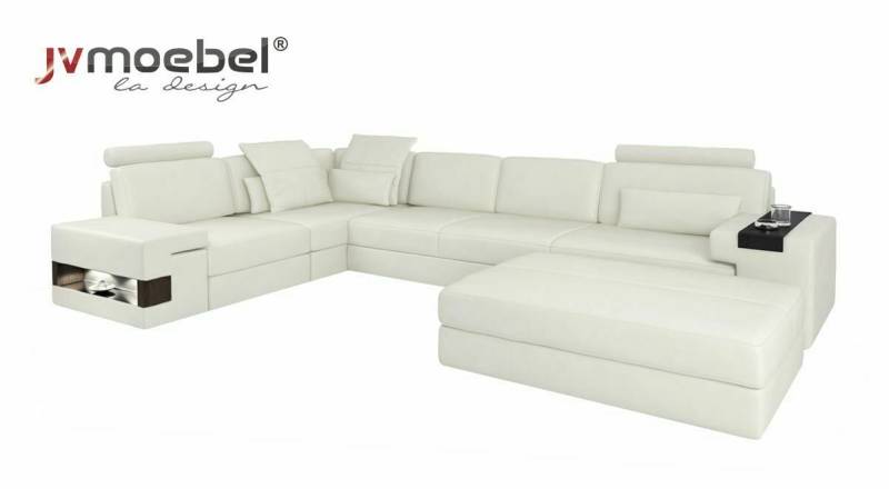 JVmoebel Ecksofa, Designer Sofa Couch Ecksofa mit Hocker Polster Garnitur von JVmoebel