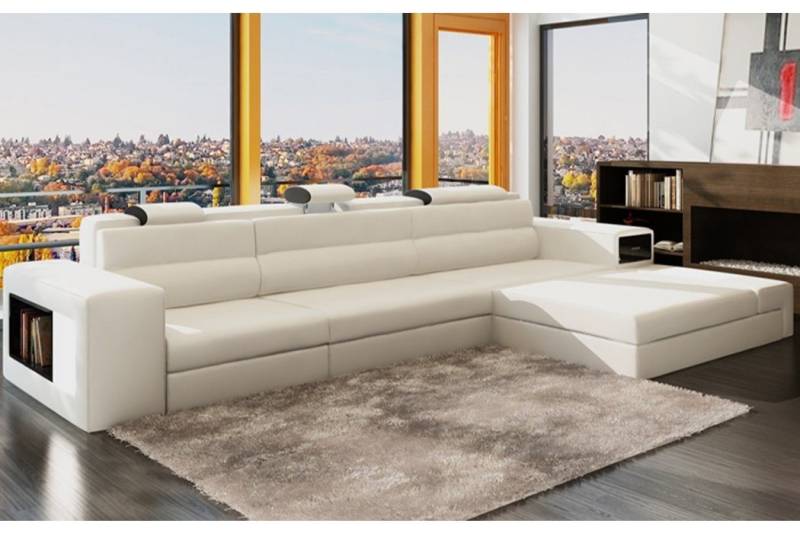 JVmoebel Ecksofa, Designer Sofa Couch Ecksofa mit Hocker Polster Garnitur von JVmoebel