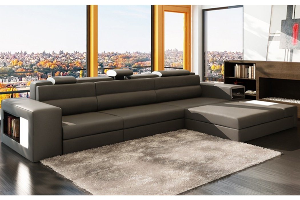 JVmoebel Ecksofa, Designer Sofa Couch Ecksofa mit Hocker Polster Garnitur von JVmoebel