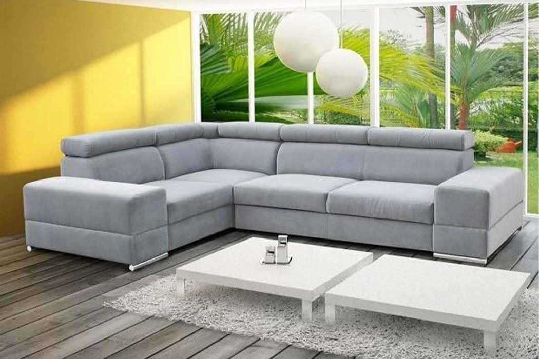 JVmoebel Ecksofa, Ecksofa Couch Sofas Textil Bett Funktion Design L Form Modern von JVmoebel