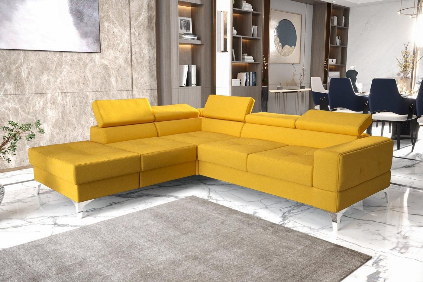 JVmoebel Ecksofa, Ecksofa L-Form Sofa Wohnlandschaft Polster Multifunktion Design von JVmoebel