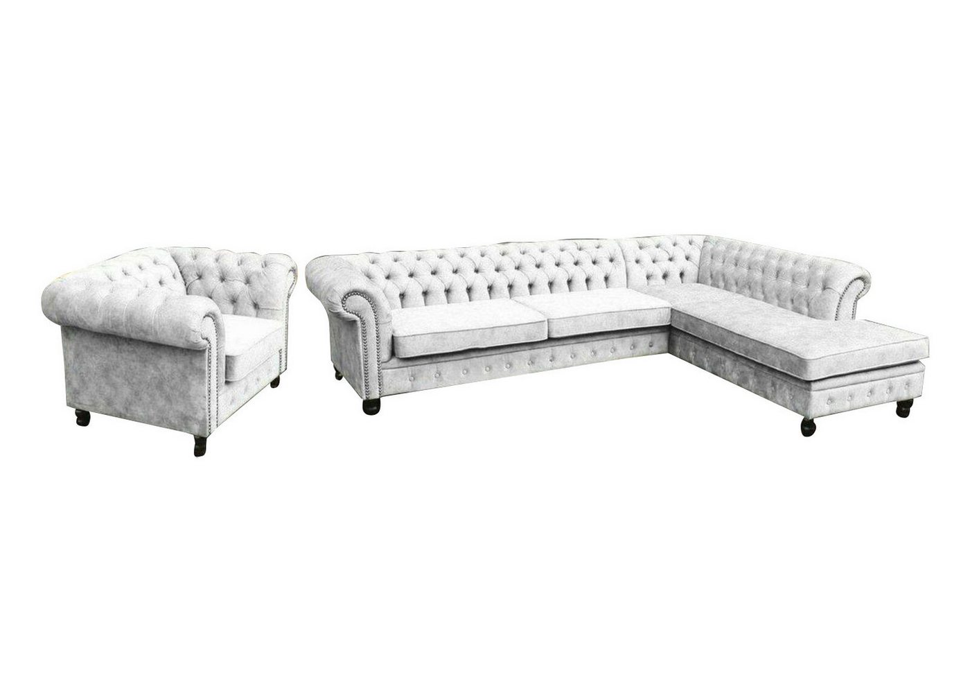 JVmoebel Ecksofa, Ecksofa Sofa Couch Polster Chesterfield Design Luxus Möbel von JVmoebel