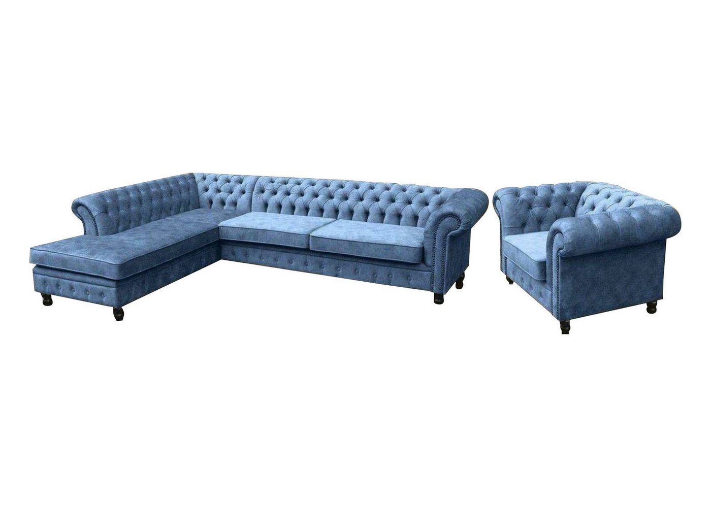 JVmoebel Ecksofa, Ecksofa Sofa Couch Polster Chesterfield Design Luxus Möbel von JVmoebel