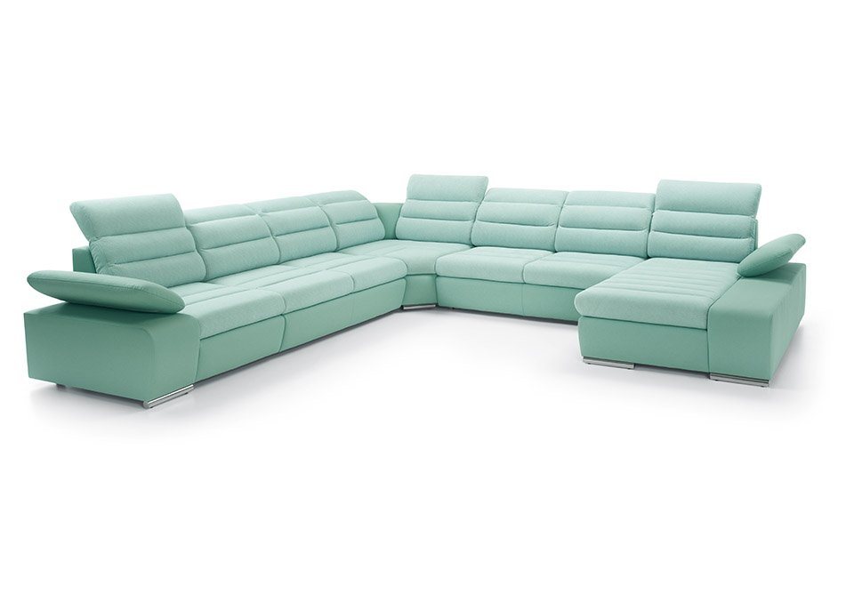 JVmoebel Ecksofa, Ecksofa U-form Eckcouch Schlaffunktion Wohnlandschaft Sofa Couch von JVmoebel