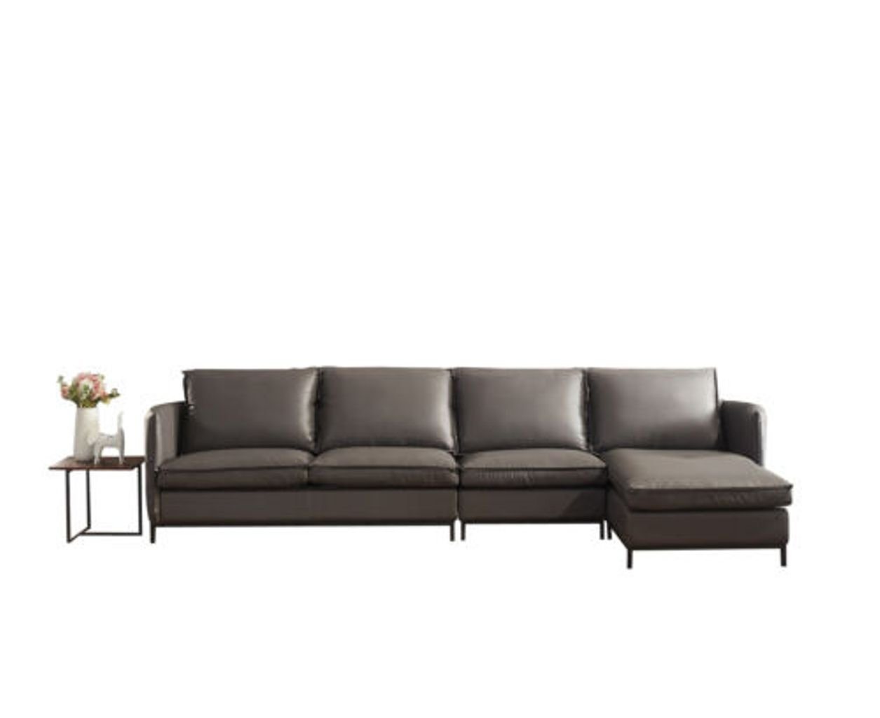 JVmoebel Ecksofa, Garnitur Italien Sofa Leder Eck Couch Sitz Landschaft L Form Luxus von JVmoebel