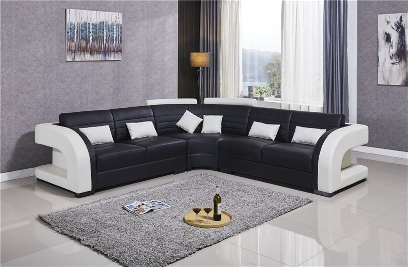 JVmoebel Ecksofa, Garnitur Wohnlandschaft L-Form Neu Designer Ecksofa + Hocker von JVmoebel