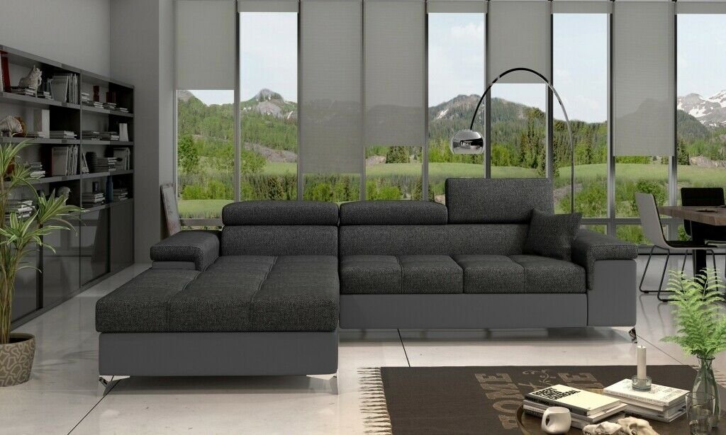 JVmoebel Ecksofa, L-Form Couch Wohnlandschaft Ecksofa Modern Design Sofa Stoff von JVmoebel