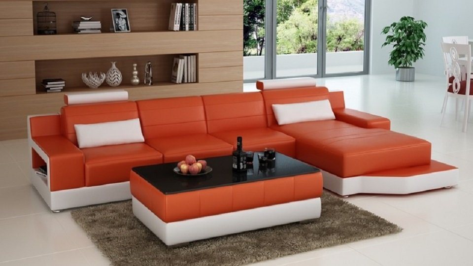 JVmoebel Ecksofa, L Form Couchen Sofa Wohnlandschaft Exclusive Wohnzimmer Couch Poster von JVmoebel