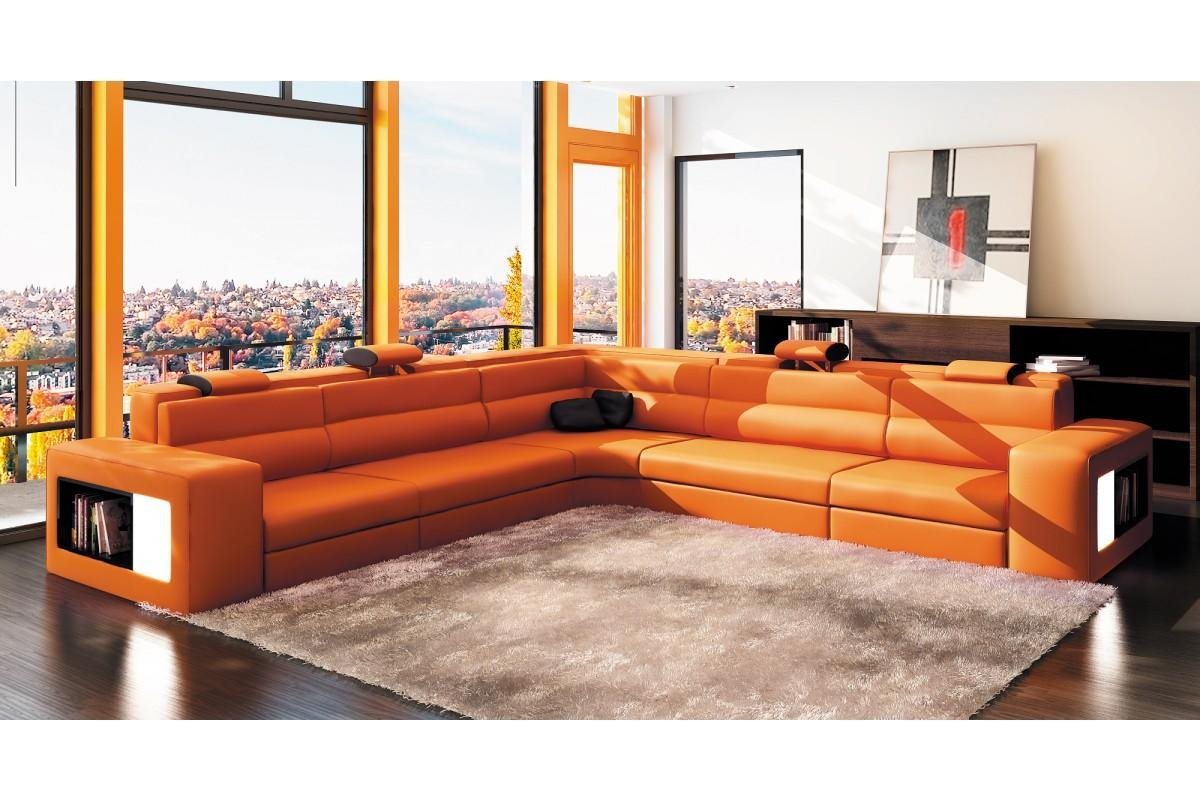 JVmoebel Ecksofa, L-Form Modern Ecksofa Couch Polster Leder Design Sofa Wohnlandschaft von JVmoebel