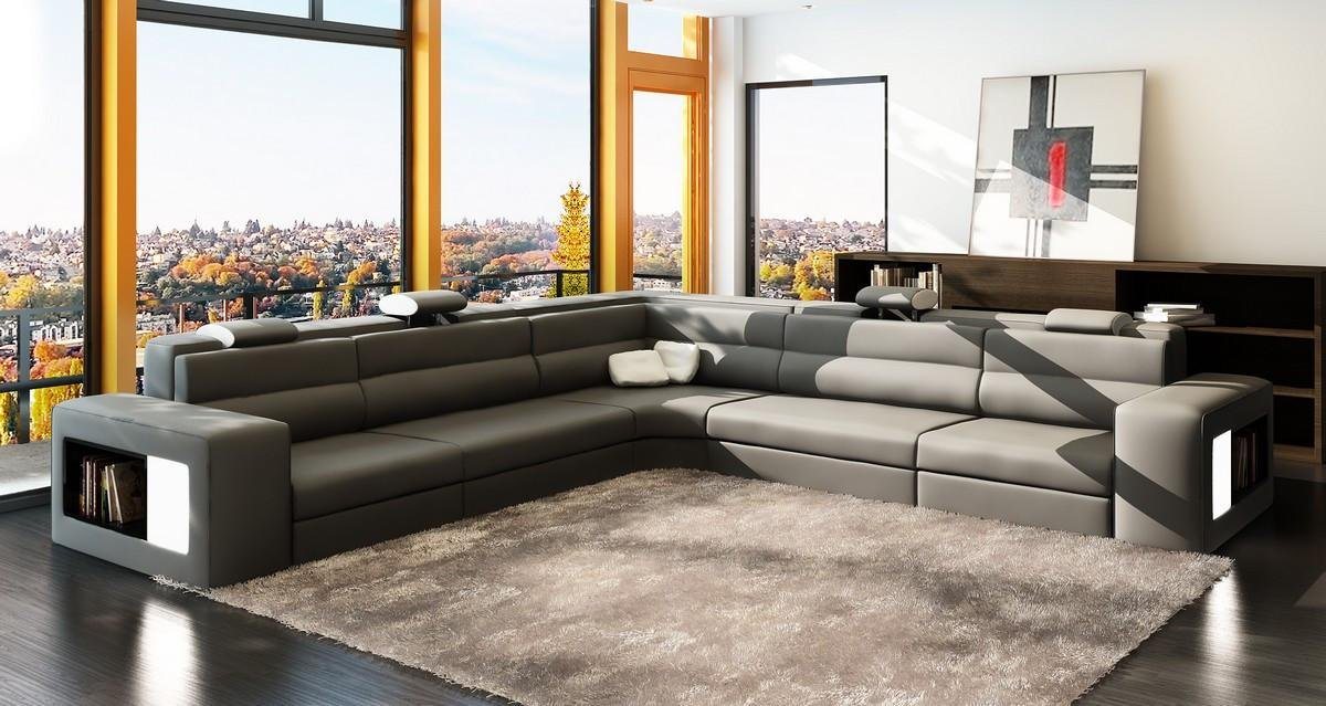 JVmoebel Ecksofa, L-Form Modern Ecksofa Couch Polster Leder Design Sofa Wohnlandschaft von JVmoebel