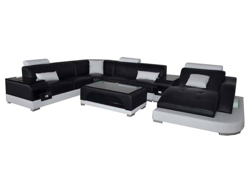 JVmoebel Ecksofa, Leder Eck Sofa Eck Wohnlandschaft Design Modern Couch Sofas UForm von JVmoebel